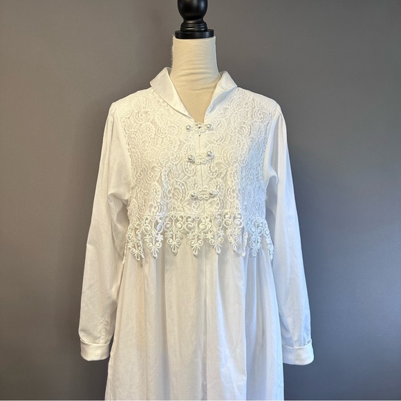 Covenant Apparel Vintage Long Baptism Gown 80s Sz S - Picture 2 of 11